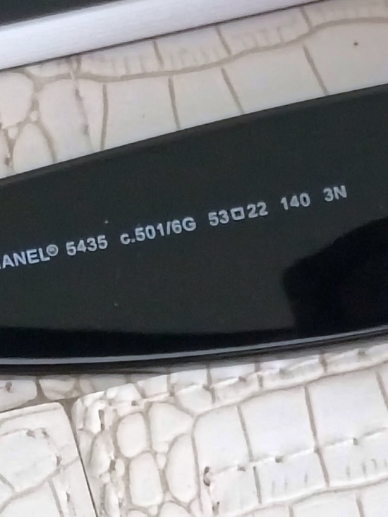 New Chanel 5435 C.501/6G Black/Gold, Grey Gradient Lens RECTANGLE SUNGLASSES . main image 13